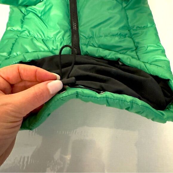 Bonapet Puffer Dog Jacket Green and Black 2XL - Picture 4 of 8